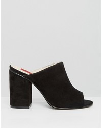 Mules noires London Rebel