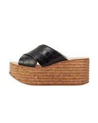 Mules noires Mango