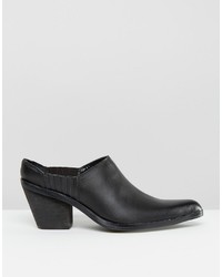 Mules noires Warehouse