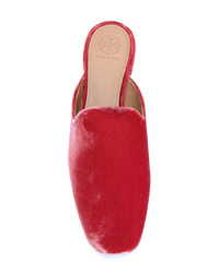 Mules rouges Tory Burch