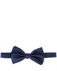 Nœud papillon en soie bleu marine Dolce & Gabbana