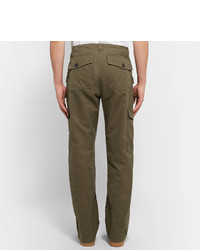 Pantalon à chevrons olive Loewe