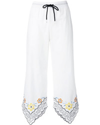 Pantalon à fleurs blanc See by Chloe