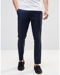 Pantalon á pois bleu marine