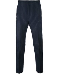 Pantalon à rayures verticales bleu marine Golden Goose Deluxe Brand