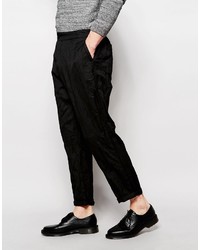 Pantalon à rayures verticales gris foncé Asos