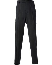Pantalon à rayures verticales noir
