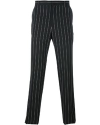 Pantalon à rayures verticales noir Juun.J