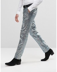 Pantalon argenté Asos