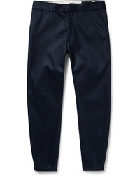 Pantalon bleu marine Alexander McQueen