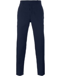 Pantalon bleu marine Alexander McQueen