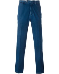 Pantalon bleu marine Canali