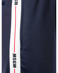 Pantalon bleu marine MSGM