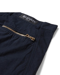 Pantalon bleu marine Balmain