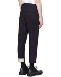 Pantalon bleu marine Jil Sander Navy