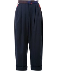 Pantalon bleu marine DELPOZO