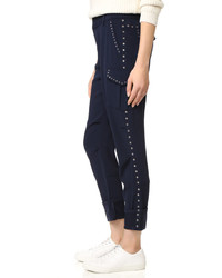 Pantalon bleu marine Derek Lam 10 Crosby