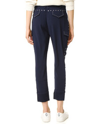 Pantalon bleu marine Derek Lam 10 Crosby