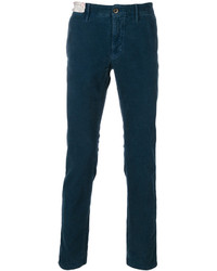 Pantalon bleu marine Incotex