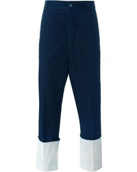 Pantalon bleu marine Loewe