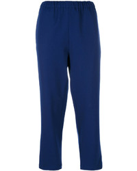 Pantalon bleu marine Marni