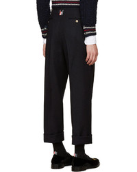 Pantalon bleu marine Thom Browne