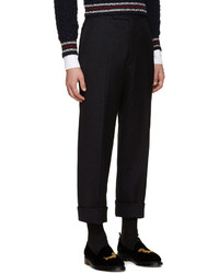 Pantalon bleu marine Thom Browne