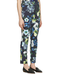 Pantalon bleu marine Erdem