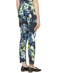 Pantalon bleu marine Erdem