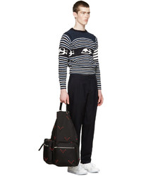 Pantalon bleu marine Raf Simons