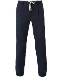 Pantalon bleu marine Paolo Pecora