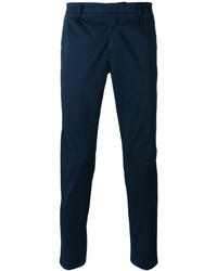 Pantalon bleu marine Paolo Pecora