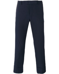 Pantalon bleu marine Paolo Pecora