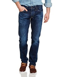 Pantalon bleu marine Pepe Jeans