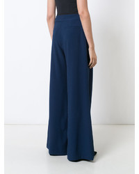 Pantalon bleu marine Zac Posen