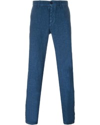 Pantalon bleu Massimo Alba