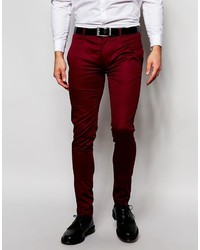 Pantalon bordeaux Asos