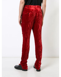 Pantalon bordeaux Ann Demeulemeester