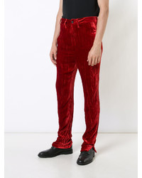 Pantalon bordeaux Ann Demeulemeester