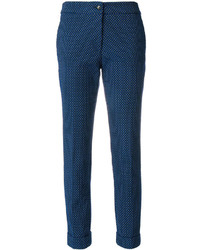 Pantalon brodé bleu marine Etro