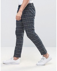 Pantalon brodé bleu Asos