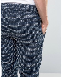 Pantalon brodé bleu Asos