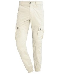Pantalon cargo beige Solid