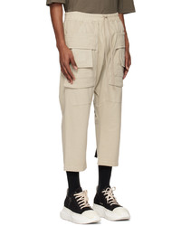 Pantalon cargo blanc Rick Owens DRKSHDW