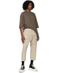 Pantalon cargo blanc Rick Owens DRKSHDW