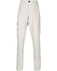 Pantalon cargo blanc Brunello Cucinelli
