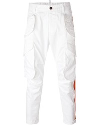 Pantalon cargo blanc DSQUARED2
