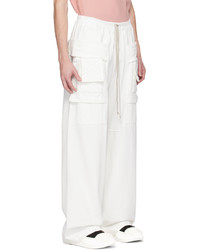 Pantalon cargo blanc Rick Owens DRKSHDW