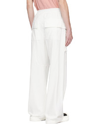 Pantalon cargo blanc Rick Owens DRKSHDW