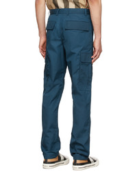 Pantalon cargo bleu canard Burberry